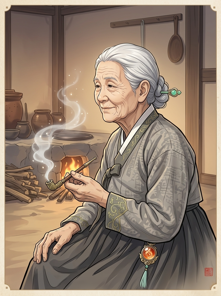 마음 할머니 초상화